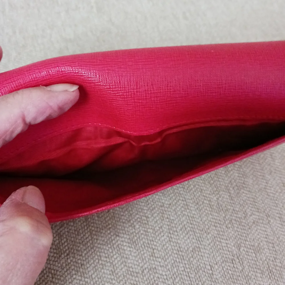Furla pink saffiano leather wallet